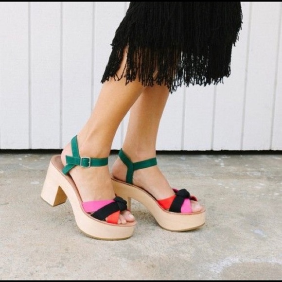Loeffler Randall Shoes - Loeffler Randall Elsa Wooden Platform Wedge Sandal